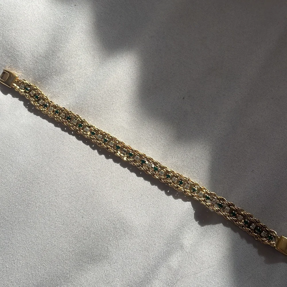 Gold tennis bracelet - Picture 3 of 5